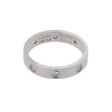 CARTIER カルティエ ミニラブリング フルダイヤ #54 13.5号 レディース K18ホワイトゴールド WG リング・指輪 Aランク 中古 銀蔵