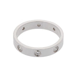 CARTIER カルティエ ミニラブリング フルダイヤ #54 13.5号 レディース K18ホワイトゴールド WG リング・指輪 Aランク 中古 銀蔵