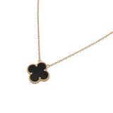 VAN CLEEF & ARPELS ヴァンクリーフ＆アーペル アルハンブラ ネックレス VCARPMOP00 レディース K18イエローゴールド YG ネックレス Aランク 中古 銀蔵