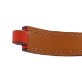 HERMES エルメス マイクロ リヴァル XS ルージュ ゴールド金具 □Q刻印(2013年頃) レディース レザー ブレスレット Aランク 中古 銀蔵