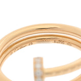 CARTIER カルティエ ジュストアンクルリング ダイヤ #49 7.5号 レディース K18イエローゴールド YG リング・指輪 Aランク 中古 銀蔵