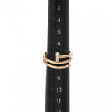 CARTIER カルティエ ジュストアンクルリング ダイヤ #49 7.5号 レディース K18イエローゴールド YG リング・指輪 Aランク 中古 銀蔵