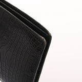 HERMES エルメス コペルニクス ブラック X刻印(2016年頃) ユニセックス アリゲーター 二つ折り財布 Bランク 中古 銀蔵