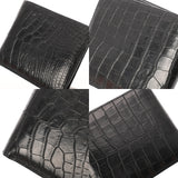 HERMES エルメス コペルニクス ブラック X刻印(2016年頃) ユニセックス アリゲーター 二つ折り財布 Bランク 中古 銀蔵