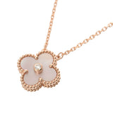VAN CLEEF & ARPELS ヴァンクリーフ＆アーペル ヴィンテージアルハンブラ ネックレス 2025年ホリデー VCARPMOP00 レディース K18ピンクゴールド PG ネックレス Aランク 中古 銀蔵