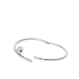 CARTIER カルティエ ジュストアンクル クラシックモデル ダイヤ #17 レディース K18ホワイトゴールド WG ブレスレット Aランク 中古 銀蔵