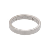 CARTIER カルティエ エングレーブドリング 2Pダイヤ #49 9号 レディース Pt950プラチナ リング・指輪 Aランク 中古 銀蔵