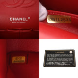CHANEL シャネル マトラッセ Wフラップ チェーンショルダー 25 レッド レディース ラムスキン ショルダーバッグ ABランク 中古 銀蔵