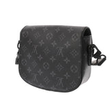 LOUIS VUITTON ルイヴィトン モノグラムエクリプス モンスリメッセンジャー PM ブラック/グレー M12519 メンズ モノグラムキャンバス ショルダーバッグ Aランク 中古 銀蔵