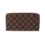 LOUIS VUITTON ルイヴィトン ダミエ ジッピーウォレット ブラウン N41661 レディース ダミエキャンバス 長財布 Aランク 中古 銀蔵