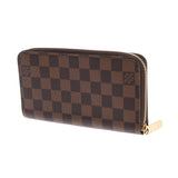 LOUIS VUITTON ルイヴィトン ダミエ ジッピーウォレット ブラウン N41661 レディース ダミエキャンバス 長財布 Aランク 中古 銀蔵