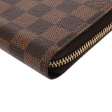 LOUIS VUITTON ルイヴィトン ダミエ ジッピーウォレット ブラウン N41661 レディース ダミエキャンバス 長財布 Aランク 中古 銀蔵