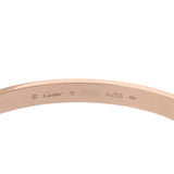 CARTIER カルティエ ラブブレスレット #19 ユニセックス K18ピンクゴールド PG ブレスレット Aランク 中古 銀蔵