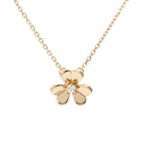 VAN CLEEF & ARPELS ヴァンクリーフ＆アーペル フリヴォル ミニ VCARPOJ100 レディース K18イエローゴールド YG ネックレス Aランク 中古 銀蔵