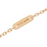 VAN CLEEF & ARPELS ヴァンクリーフ＆アーペル フリヴォル ミニ VCARPOJ100 レディース K18イエローゴールド YG ネックレス Aランク 中古 銀蔵