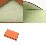 HERMES エルメス カルヴィ デュオ ゴールド ユニセックス ヴォーエプソン カードケース 未使用 銀蔵