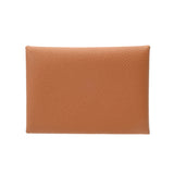 HERMES エルメス カルヴィ デュオ ゴールド ユニセックス ヴォーエプソン カードケース 未使用 銀蔵