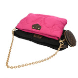 LOUIS VUITTON ルイヴィトン モノグラム マキシミュルティポシェット アクセソワール 2WAY ピンク/ブラック/ブラウン M58980 レディース ナイロン モノグラムキャンバス ショルダーバッグ Aランク 中古 銀蔵