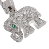 CARTIER カルティエ キャンディチャーム エメラルド ユニセックス K18ホワイトゴールド WG チャーム Aランク 中古 銀蔵
