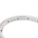 CARTIER カルティエ ラブブレスレット フルダイヤ #16 レディース K18ホワイトゴールド WG ブレスレット Aランク 中古 銀蔵