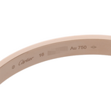 CARTIER カルティエ ラブブレスレット パヴェダイヤ #16 レディース K18ピンクゴールド PG ブレスレット Aランク 中古 銀蔵