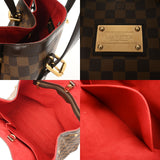 LOUIS VUITTON ルイヴィトン ダミエ ハムステッド MM ブラウン N51204 レディース ダミエキャンバス トートバッグ ABランク 中古 銀蔵