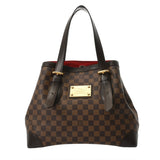 LOUIS VUITTON ルイヴィトン ダミエ ハムステッド MM ブラウン N51204 レディース ダミエキャンバス トートバッグ ABランク 中古 銀蔵