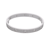 CARTIER カルティエ ラブブレスレット パヴェダイヤ #16 レディース K18ホワイトゴールド WG ブレスレット Aランク 中古 銀蔵