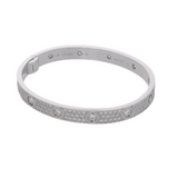 CARTIER カルティエ ラブブレスレット パヴェダイヤ #16 レディース K18ホワイトゴールド WG ブレスレット Aランク 中古 銀蔵