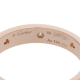 CARTIER カルティエ ミニラブリング フルダイヤ #55 15号 レディース K18ピンクゴールド PG リング・指輪 Aランク 中古 銀蔵