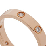 CARTIER カルティエ ミニラブリング フルダイヤ #55 15号 レディース K18ピンクゴールド PG リング・指輪 Aランク 中古 銀蔵