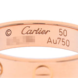 CARTIER カルティエ ミニラブリング #50 1Pダイヤ 10号 レディース K18ピンクゴールド PG リング・指輪 Aランク 中古 銀蔵