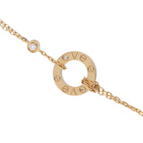 CARTIER カルティエ ラブサークル ブレスレット 1Pダイヤ レディース K18イエローゴールド YG ブレスレット Aランク 中古 銀蔵