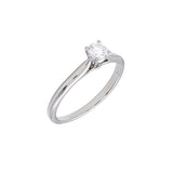 CARTIER カルティエ ソリテール リング #49 ダイヤ0.24ct E-VVS2-VG 一粒ダイヤ 9号 レディース Pt950プラチナ リング・指輪 Aランク 中古 銀蔵