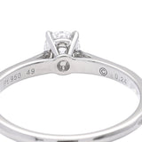 CARTIER カルティエ ソリテール リング #49 ダイヤ0.24ct E-VVS2-VG 一粒ダイヤ 9号 レディース Pt950プラチナ リング・指輪 Aランク 中古 銀蔵