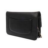 CHANEL シャネル チェーンウォレット ココマーク ブラック A67364 レディース ソフトキャビアスキン チェーンウォレット ABランク 中古 銀蔵