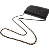 CHANEL シャネル チェーンウォレット ココマーク ブラック A67364 レディース ソフトキャビアスキン チェーンウォレット ABランク 中古 銀蔵