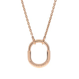 TIFFANY&Co. ティファニー ロックスモールペンダント ネックレス ピンクサファイア レディース K18ローズゴールド RG ネックレス Aランク 中古 銀蔵