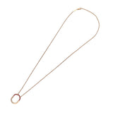 TIFFANY&Co. ティファニー ロックスモールペンダント ネックレス ピンクサファイア レディース K18ローズゴールド RG ネックレス Aランク 中古 銀蔵