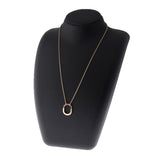 TIFFANY&Co. ティファニー ロックスモールペンダント ネックレス ピンクサファイア レディース K18ローズゴールド RG ネックレス Aランク 中古 銀蔵