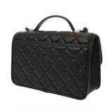 CHANEL シャネル スモール トップハンドルフラップ ブラック AS3653 レディース キャビアスキン ショルダーバッグ Aランク 中古 銀蔵