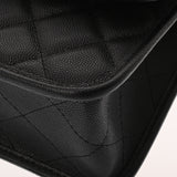 CHANEL シャネル スモール トップハンドルフラップ ブラック AS3653 レディース キャビアスキン ショルダーバッグ Aランク 中古 銀蔵