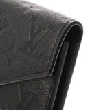 LOUIS VUITTON ルイヴィトン モノグラムアンプラント ポルトフォイユ ヴィクトリーヌ ノワール M64060 レディース レザー 三つ折り財布 未使用 銀蔵