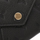 LOUIS VUITTON ルイヴィトン モノグラムアンプラント ポルトフォイユ ヴィクトリーヌ ノワール M64060 レディース レザー 三つ折り財布 未使用 銀蔵