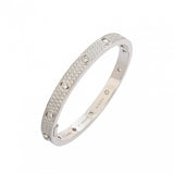 CARTIER カルティエ ラブブレスレット #17 クラシックモデル10石 パヴェダイヤ レディース K18ホワイトゴールド WG ブレスレット Aランク 中古 銀蔵