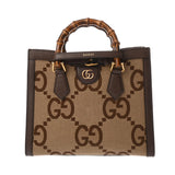 GUCCI グッチ ダイアナ スモール GGショルダー ブラウン 660195 レディース キャンバス バンブー ハンドバッグ Aランク 中古 銀蔵
