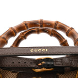 GUCCI グッチ ダイアナ スモール GGショルダー ブラウン 660195 レディース キャンバス バンブー ハンドバッグ Aランク 中古 銀蔵