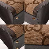 GUCCI グッチ ダイアナ スモール GGショルダー ブラウン 660195 レディース キャンバス バンブー ハンドバッグ Aランク 中古 銀蔵
