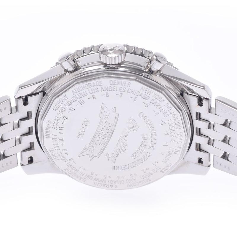 ブライトリング モンブリラン ダトラ トリプルカレンダー クロノグラフ A21330 シルバー メンズ 腕時計 自動巻き 中古 銀蔵