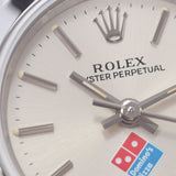 ROLEX Rolex Oyster Petual Domino Pizza 67180 Ladies SS Watch Automatic Silver Dial A Rank used Ginzo